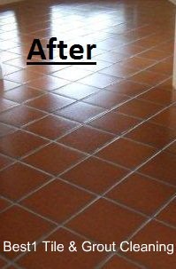 Terracotta tile cleaning and sealing (After)