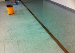 Applying the Vinyl Floor Sealer