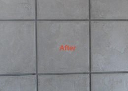 clean tiles and grout lines