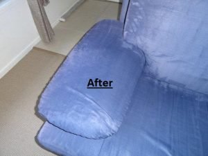 after upholstery cleaning