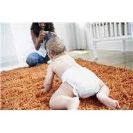 baby on clean carpet/rug